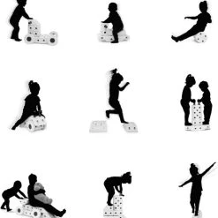 Modu Dreamer Kit - Zachte Blokken -33 Onderdelen - Speelgoed 1 -2 -3 Jaar - Mega Blocks Grijs- Geel -Goedkope Blokken Winkel 550x575 2