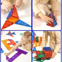 Fyse Magnetische Bouwstenen 101stuks, Magnetische Bouwblokken Magneet Speelgoed Magnetisch Speelgoed Tegels Tiles Magneten Blokken Bouwen Bouwset Cadeau Voor Kinderen Jongen Meisje 3 4 5 6 7 Jaar -Goedkope Blokken Winkel 550x576