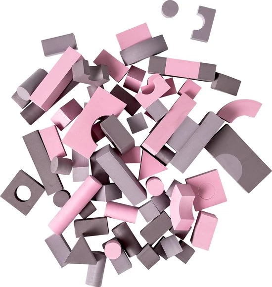 BabyDan Foam Blokken 75 Stuks In Draagtas Spring Roze 7 BabyDan Foam Blokken 75 Stuks In Draagtas Spring Roze - Afbeelding 5