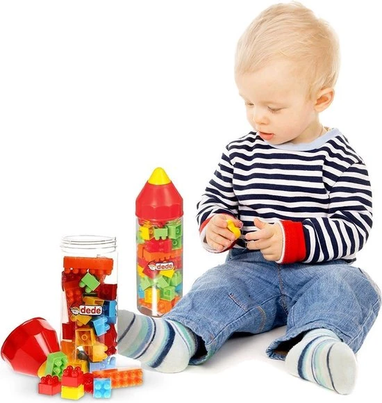 DEDE Multi Blokken Met Potlood Figuur (42 Pstk) 14 DEDE Multi Blokken Met Potlood Figuur (42 Pstk) - Afbeelding 12