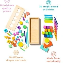 Lovevery Block Set - Bouwblokken - Houten Blokken - Educatief Speelgoed - Peuter Speelgoed - Duurzaam -Goedkope Blokken Winkel 550x583 1