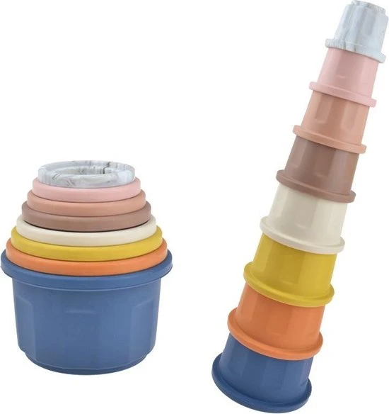 Merkloos Stacking Cups Stapeltoren Speelgoed Stapelbekers Multicolours 3 Merkloos Stacking Cups Stapeltoren Speelgoed Stapelbekers Multicolours