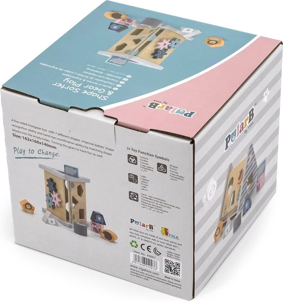 PolarB By ViGa - Vormenstoof - Motoriek Oefenen - Hout - 162x160x140mm 13 PolarB By ViGa - Vormenstoof - Motoriek Oefenen - Hout - 162x160x140mm - Afbeelding 11