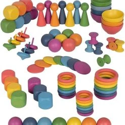 TickiT Rainbow Wooden Super Set | Mega Houten Sorteer En Speelset Groot | 84 Stuks -Goedkope Blokken Winkel 550x589 3