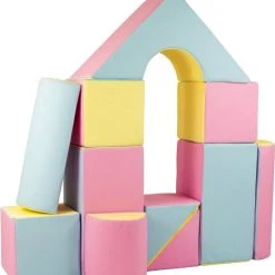 Viking Choice Schuimblokken Speelgoed - 11 Delig - 120x90x30 Cm - Pastel