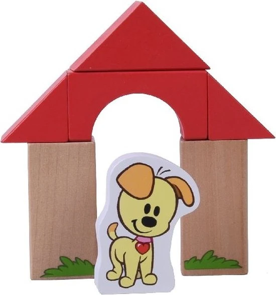 Rubo Toys Woezel En Pip Houten Blokken - Blokken - 50 Delig - Vrolijke Kleueren - Verschillende Vormen 10 Rubo Toys Woezel En Pip Houten Blokken - Blokken - 50 Delig - Vrolijke Kleueren - Verschillende Vormen - Afbeelding 8