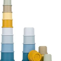 Little Dutch Stapelbekers 8-delig Blauw -Goedkope Blokken Winkel 550x590