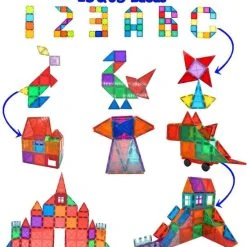 Fyse Magnetische Bouwstenen 101stuks, Magnetische Bouwblokken Magneet Speelgoed Magnetisch Speelgoed Tegels Tiles Magneten Blokken Bouwen Bouwset Cadeau Voor Kinderen Jongen Meisje 3 4 5 6 7 Jaar -Goedkope Blokken Winkel 550x595