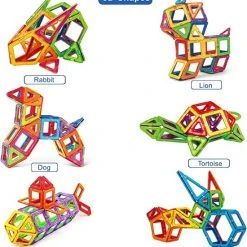 Fyse Magnetische Bouwstenen Set Voor Kinderen 160 Stuks, Magnetische Tegels Constructie STEM Magneten Speelgoed Kinderen -Goedkope Blokken Winkel 550x597 7
