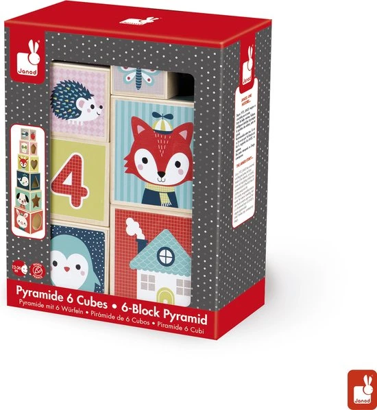 Janod Stapeltoren Blokken 12 Janod Stapeltoren Blokken - Afbeelding 10