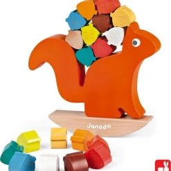 Janod Stapeltuimelaar Nutty De Eekhoorn -Goedkope Blokken Winkel 550x601 2