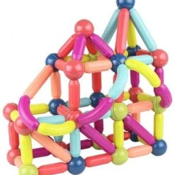 B-Joy BJoy Magnetische Sticks 64 Stuks - Creativiteit Speelgoed Kinderen Cadeau Sinterklaas