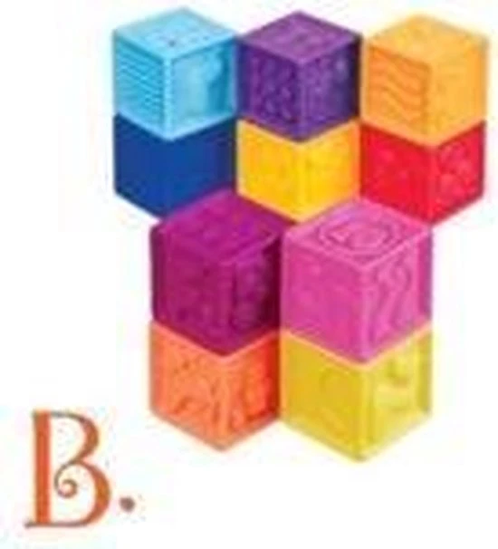 Merkloos Byou - One Two Squeeze Blocks - Zachte Blokken - 10 Stuks - In Tasje 4 Merkloos Byou - One Two Squeeze Blocks - Zachte Blokken - 10 Stuks - In Tasje - Afbeelding 2