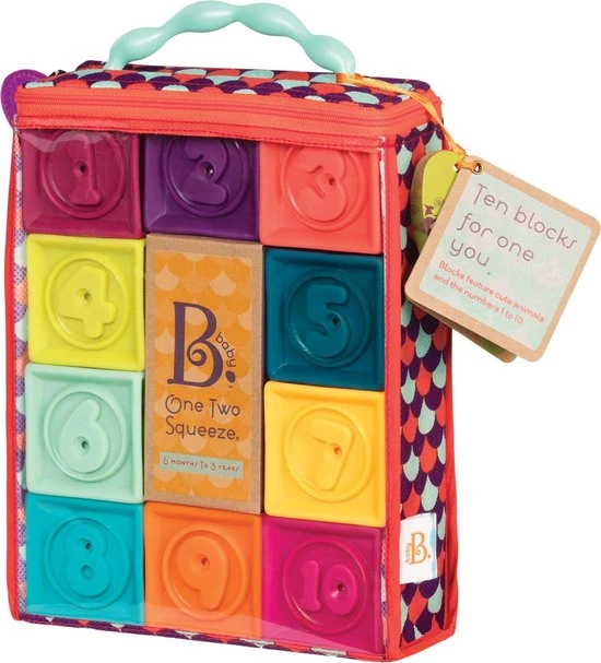 Merkloos Byou - One Two Squeeze Blocks - Zachte Blokken - 10 Stuks - In Tasje 6 Merkloos Byou - One Two Squeeze Blocks - Zachte Blokken - 10 Stuks - In Tasje - Afbeelding 4