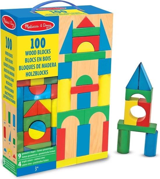 Melissa & Doug Houten Bouw- En Stapelblokken 100 Stuks 3 Melissa & Doug Houten Bouw- En Stapelblokken 100 Stuks