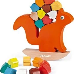 Janod Stapeltuimelaar Nutty De Eekhoorn -Goedkope Blokken Winkel 550x630 1