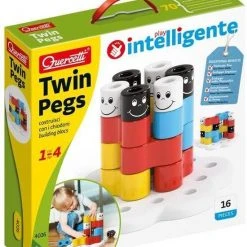 Quercetti Bouwspel Twin Pegs Junior 16-delig