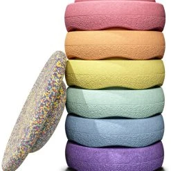 Stapelstein | RAINBOW | Pastel | Bundle 6+1 | 6 + BOARD CONFETTI PASTEL