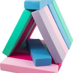 Viking Choice Foam Blokken Kinderen - 15 Delig - XXL Bouwblokken - Blauw, Roze, Paars, Mint -Goedkope Blokken Winkel 550x648 3