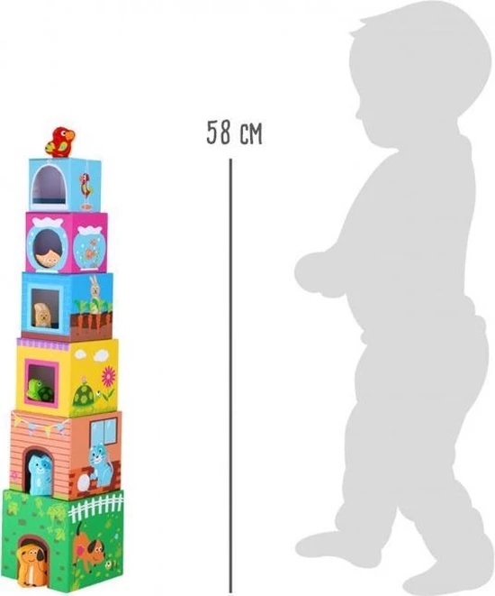 Legler Stapel Kubussen Met Huisdieren - Multi Kleuren - Houten Speelgoed Vanaf 1 Jaar 15 Legler Stapel Kubussen Met Huisdieren - Multi Kleuren - Houten Speelgoed Vanaf 1 Jaar - Afbeelding 13