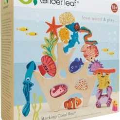 Tenderleaftoys Tender Leaf Toys Stapeltoren Koraalrif 27 X 25 Cm Hout 19-delig -Goedkope Blokken Winkel 550x668 1