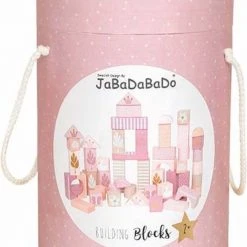 Jabadabado Houten Bouwblokken Roze