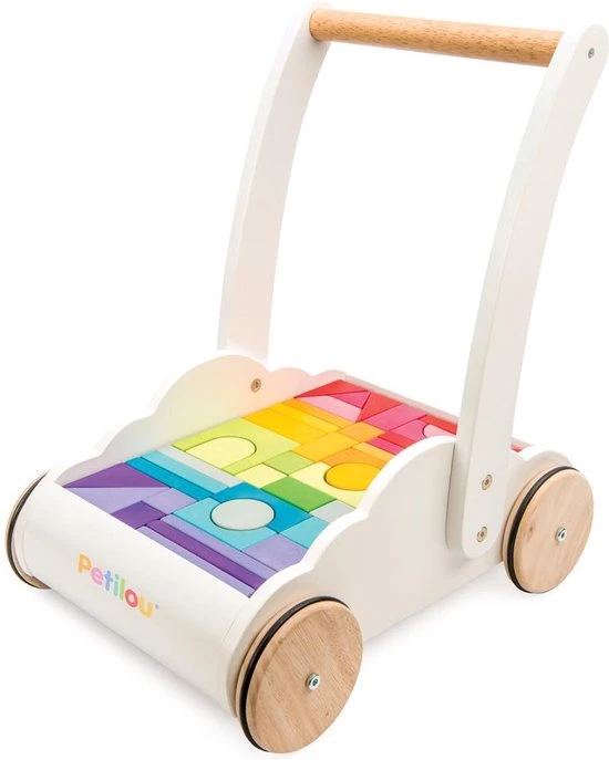 Letoyvan Le Toy Van - Regenboog Wolk Stapper - Houten Loopauto 5 Letoyvan Le Toy Van - Regenboog Wolk Stapper - Houten Loopauto - Afbeelding 3
