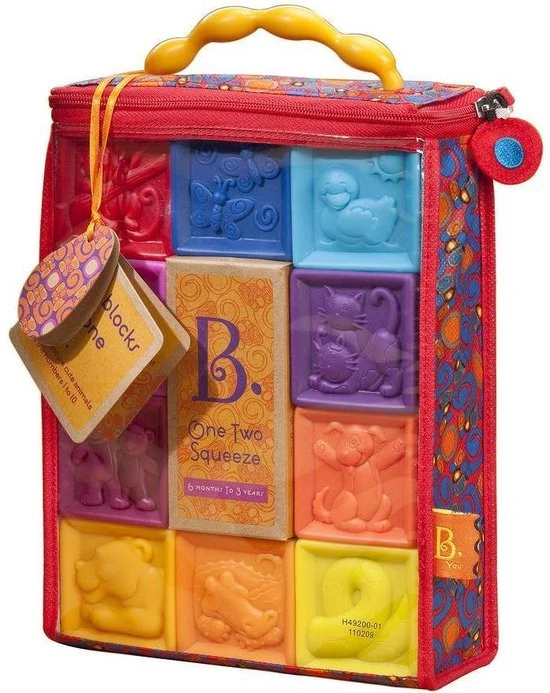 Merkloos Byou - One Two Squeeze Blocks - Zachte Blokken - 10 Stuks - In Tasje 3 Merkloos Byou - One Two Squeeze Blocks - Zachte Blokken - 10 Stuks - In Tasje