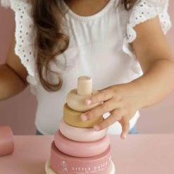 Little Dutch Houten Tuimelstapelaar Flower -Goedkope Blokken Winkel 550x699