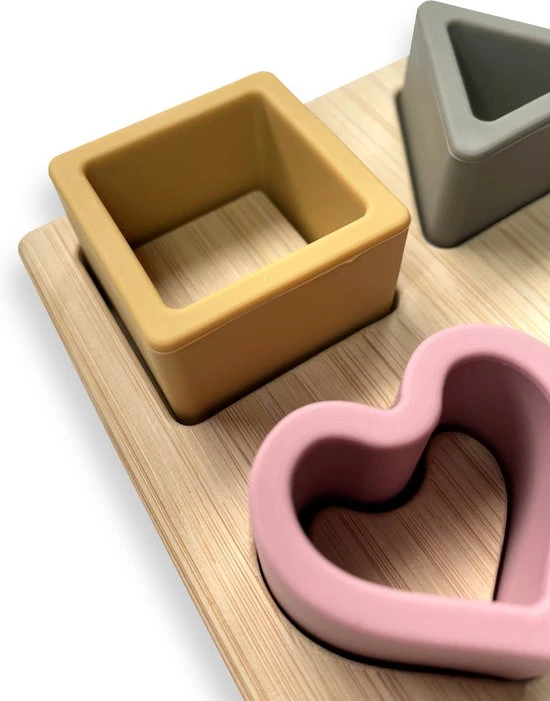 Merkloos Major Products Geometrie Puzzel Siliconen - Baby Puzzel - Peuterspeelgoed - Kinderspeelgoed - Educatief Speelgoed - Vormen Puzzel - Bamboo Roze - Kindvriendelijke Silicone 6 Merkloos Major Products Geometrie Puzzel Siliconen - Baby Puzzel - Peuterspeelgoed - Kinderspeelgoed - Educatief Speelgoed - Vormen Puzzel - Bamboo Roze - Kindvriendelijke Silicone - Afbeelding 4