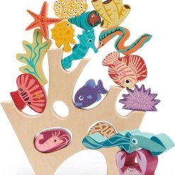 Tenderleaftoys Tender Leaf Toys Stapeltoren Koraalrif 27 X 25 Cm Hout 19-delig -Goedkope Blokken Winkel 550x704
