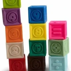 Gekleurde Blokken Voor Baby - 12 Stuks - Tachan - Rubber - Duurzaam En Veilig - Zacht -Goedkope Blokken Winkel 550x710