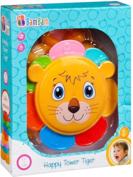 Bambam_kinderspeelgoed Vrolijke Educatieve Speelgoed Toren Tijger - Stapel Speelgoed Bakjes - Baby Speelgoed 1 Jaar Jongens En Meisjes - Motorische Ontwikkeling Speelgoed - Baby Speelgoed 6 Maanden - Speelgoed Voor In Bad 4 Bambam_kinderspeelgoed Vrolijke Educatieve Speelgoed Toren Tijger - Stapel Speelgoed Bakjes - Baby Speelgoed 1 Jaar Jongens En Meisjes - Motorische Ontwikkeling Speelgoed - Baby Speelgoed 6 Maanden - Speelgoed Voor In Bad - Afbeelding 2