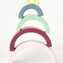 HOUTEN REGENBOOG - REGENBOOG SPEELGOED - Houten Regenboog Stapeltoren - Regenboog Stapelaar - Regenboog Hout - Houten REGENBOOG Stapelblokken - Regenboog Puzzel Van Hout - Mint And Milo -Goedkope Blokken Winkel 550x733 1