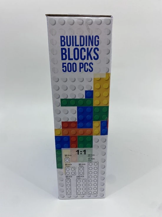 Merkloos Lego Bouwblokken - 500 Stuks - Grootverpakking - Standaard Bouwstenen - Knutselen. Let Op! Nu Met Blauwe Zweetbandjes Van Het Merk Cube, Zie Foto! 6 Merkloos Lego Bouwblokken - 500 Stuks - Grootverpakking - Standaard Bouwstenen - Knutselen. Let Op! Nu Met Blauwe Zweetbandjes Van Het Merk Cube, Zie Foto! - Afbeelding 4