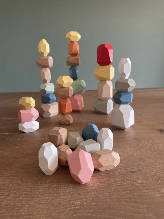 Femur - Houten Stapelstenen - Stapelblokken Uitgebreide Set - Balancerende Stenen - Speelblokken - Montessori Speelgoed - Kinder Speelgoed - Educatieve Puzzel - Stapeltoren - Handgemaakt Speelgoed - 36 STUKS 4 Femur - Houten Stapelstenen - Stapelblokken Uitgebreide Set - Balancerende Stenen - Speelblokken - Montessori Speelgoed - Kinder Speelgoed - Educatieve Puzzel - Stapeltoren - Handgemaakt Speelgoed - 36 STUKS - Afbeelding 2