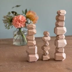 Femur - Houten Stapelstenen -BLANK - Stapelblokken - Balancerende Stenen - Speelblokken - Montessori Speelgoed - Kinder Speelgoed - Educatieve Puzzel - Stapeltoren - Handgemaakt Speelgoed - 20 STUKS -Goedkope Blokken Winkel 550x733 7