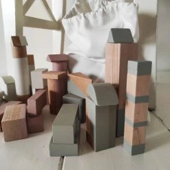 Toys Again.nl - 27 Stuks - Houten Blokken - Inclusief Zak - Baby - Kind - Bouwen - Stapelen -Goedkope Blokken Winkel 550x734 13