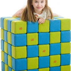 JollyHeap Jolly Heap - 50 Stuks Stoffen Zachte Blokken - Bouwblokken - Kwaliteit - Sensorisch Speelgoed - Veilig En Handgemaakt - Blokken Van Stof - Geluidsarm -Goedkope Blokken Winkel 550x738 3