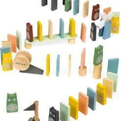 Janod - Janod Dominos Sweet Cocoon 100 St -Goedkope Blokken Winkel 550x744