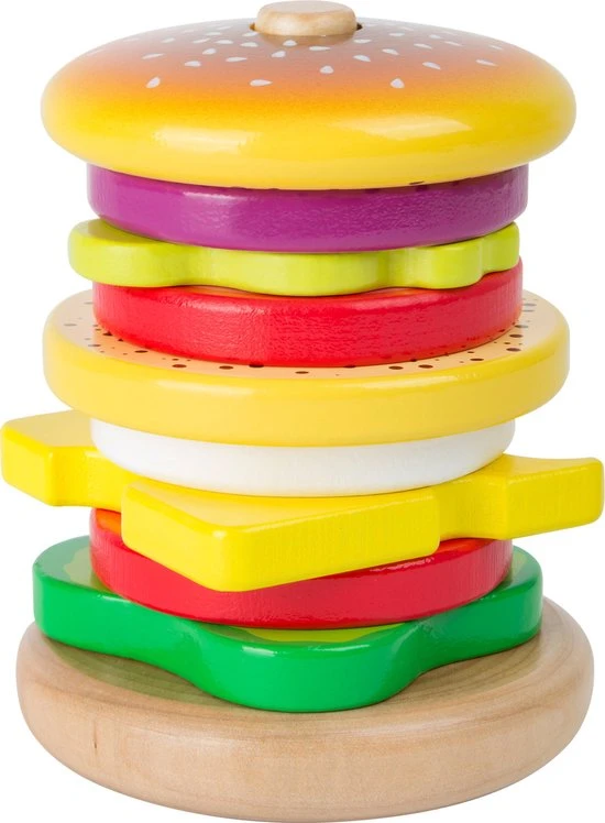 Small Foot Company Stapel Hamburger (10 Lagen) - FSC - Houten Speelgoed Vanaf 1,5 Jaar 3 Small Foot Company Stapel Hamburger (10 Lagen) - FSC - Houten Speelgoed Vanaf 1,5 Jaar