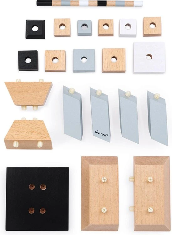 Janod Blokken - Eiffeltoren 7 Janod Blokken - Eiffeltoren - Afbeelding 5