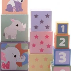 Jouéco® - The Wildies Family Stapelblokken, 10-delig