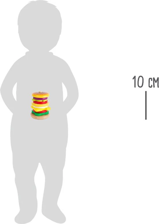 Small Foot Company Stapel Hamburger (10 Lagen) - FSC - Houten Speelgoed Vanaf 1,5 Jaar 9 Small Foot Company Stapel Hamburger (10 Lagen) - FSC - Houten Speelgoed Vanaf 1,5 Jaar - Afbeelding 7