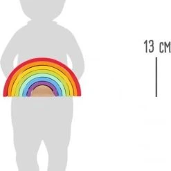 Small Foot Company Small Foot - Houten Bouwblokken - Regenboog Groot - Houten Regenboog Bouwset - Baby Speelgoed- Schoen Cadeau - Sinterklaas - Kerst -Goedkope Blokken Winkel 550x773 1