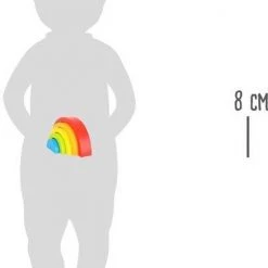 Small Foot Company Small Foot - Wooden Building Blocks Rainbow -Goedkope Blokken Winkel 550x777 2