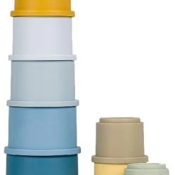 Little Dutch Stapelbekers 8-delig Blauw -Goedkope Blokken Winkel 550x777