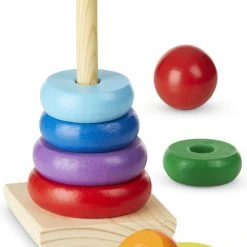 Melissa & Doug Houten Stapelaar Regenboog Kleuren 15 Melissa & Doug Houten Stapelaar Regenboog Kleuren -Goedkope Blokken Winkel 550x821 1