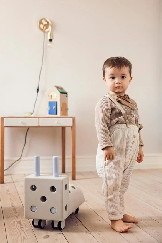 Modu Activity Toy Tiny Ride -Loopauto - Zachte Blokken- Speelgoed 1 Jaar - Speelgoed 2 Jaar - Blue 6 Modu Activity Toy Tiny Ride -Loopauto - Zachte Blokken- Speelgoed 1 Jaar - Speelgoed 2 Jaar - Blue - Afbeelding 4