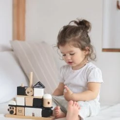 Label Label Zwart/Wit Houten Blokken LLWT-25439 -Goedkope Blokken Winkel 550x825 28